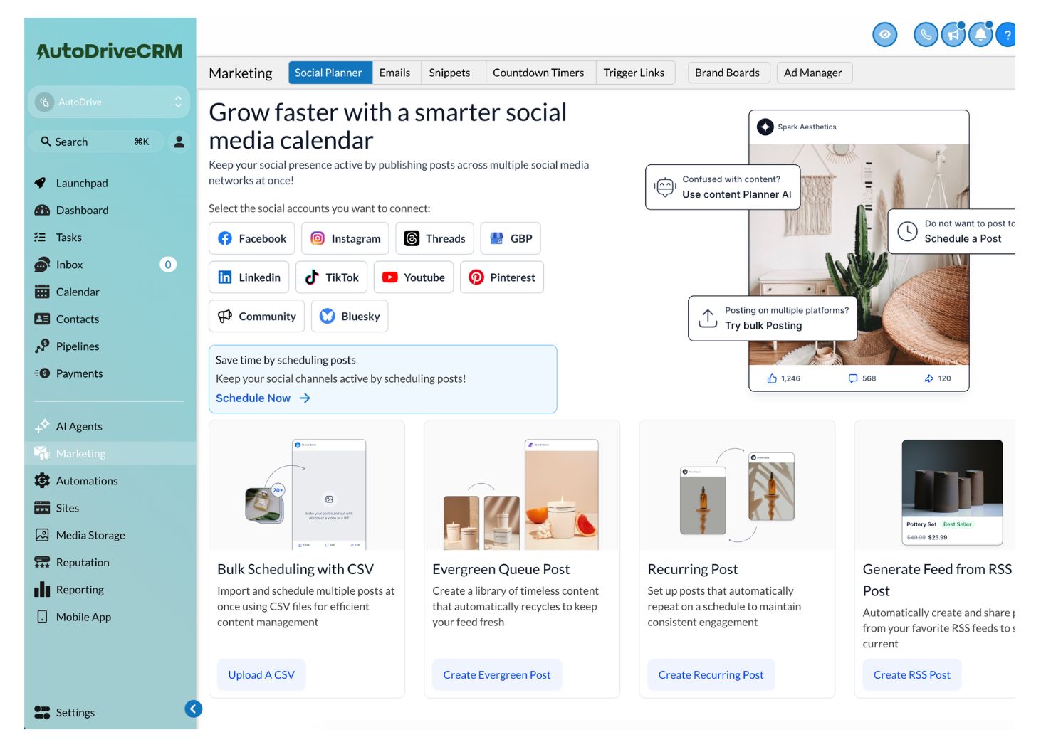AutoDrive mock social